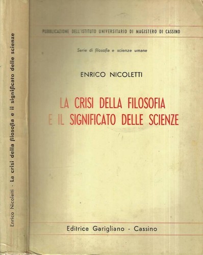 Crisi della filosofia il - crisi, e