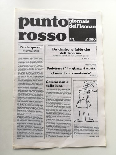 Punto rosso giornale isonzo - punto,