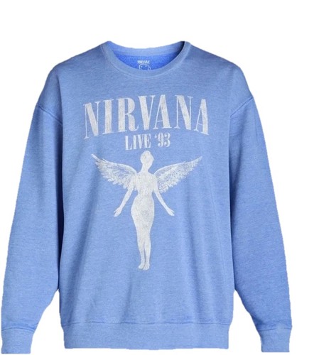 Felpa nirvana live - nirvana, blu