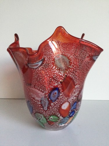 Vaso millefiori vetro - millefiori,