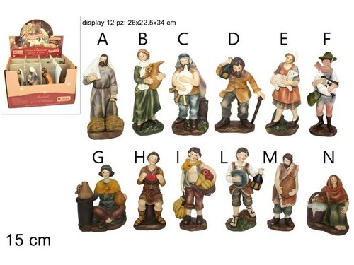 Pastori per presepe - pastori, cm