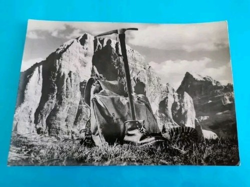 Cartolina alpinismo scalata - cartolina,