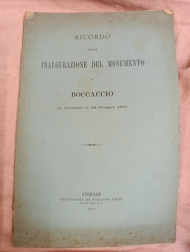 Ricordo della inaugurazione - ricordo,