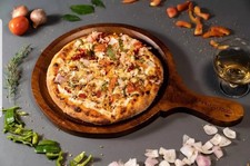 "Piatto Pizza in Legno Resistente 9 Pollici | Lavabile e Durevole per Pizze Perfette"