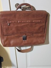 Borsa cartella porta documenti in pelle color cuoio Piquadro