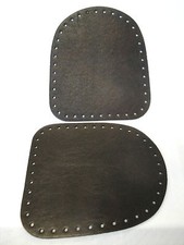 1 coppia di laterali per borse in fettuccia a uncinetto colore marrone scuro