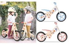 bicicletta in legno senza pedali cavalcabile bici equilibrio sedile regolabile