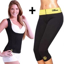 CANOTTA E PANTALONE SNELLENTE DONNA HOT SHAPERS TRAINING DIMAGRANTE PALESTRA