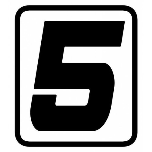 Adesivo numero specifico - adesivo, "5"