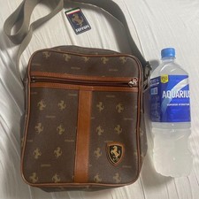 Ferrari Shoulder Bag Brown Men