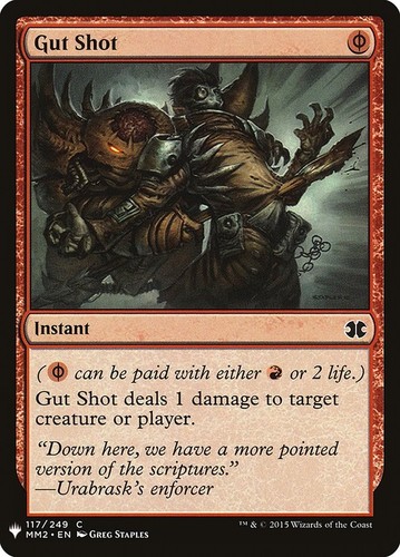 Mtg gut shot - shot, exc