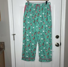 Brainy Llama Turquoise Flannel