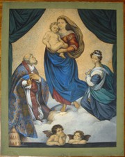 Stampa antica madonna sistina