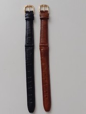 Cinturini in vera pelle orologio ansa 16mm 2 pezzi colori marrone e nero