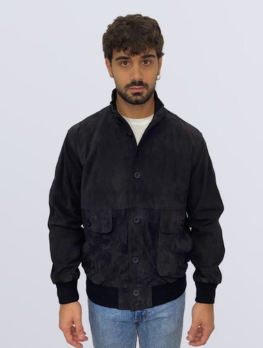 Bomber camoscio uomo - bomber,