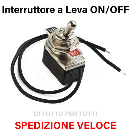 Interruttore levetta off - levetta, on