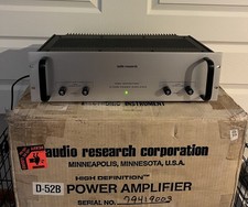 Audio Research D52B High Definition Professional Power Amp w/Box & Manual Clean!