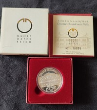 10 euro Austria 2004 argento proof fondo specchio castello di Hellbrunn