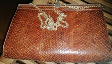 Borsa donna vintage in Pitone