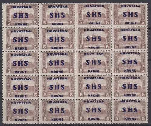 Croazia shs 1918 sovrastampa - croazia,