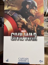ACTION figure CAPTAIN AMERICA CIVIL WAR Hot Toys Scala 1/6 MMS 350 (Brown Box)