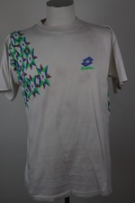 LOTTO MAGLIA TENNIS UOMO TG M MAN T-SHIRT CASUAL VINTAGE LOGO COTONE