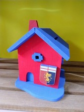 Salvadanaio in legno Genoa artigianato casetta personalizzabile collezione