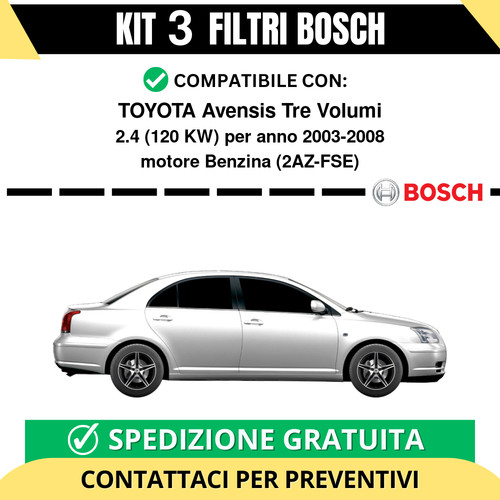 Kit bosch filtri tagliando - 3,