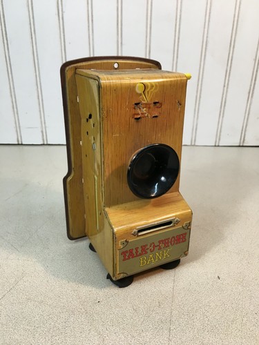 Telefono vintage tin toy - vintage,