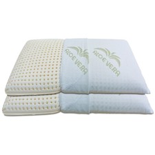 Coppia Cuscini in Lattice Guanciali Saponetta Antiacaro Anallergici Sfoderabili