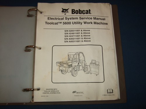 Bobcat manuale officina - manuale,