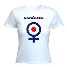 Modette T-Shirt - Mod Target Mods la Marmellata Chi Scooter Donna Rude Girl