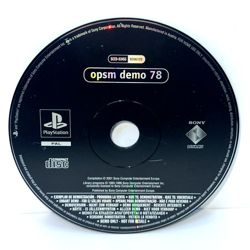Ps1 opsm demo playstation 1 - playstation,