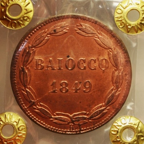 Pio baiocco cu 1849 - baiocco, -cu-