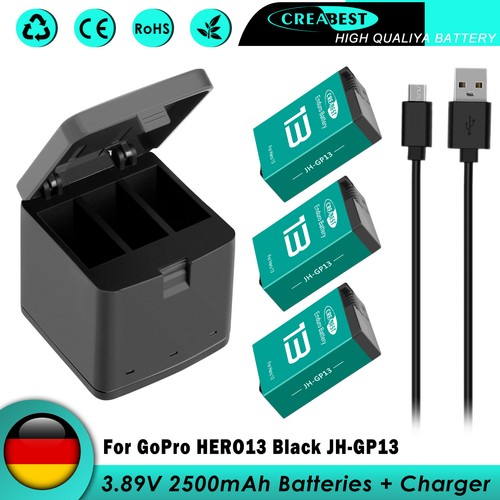 Batteria 2500mah per gopro - 3x,