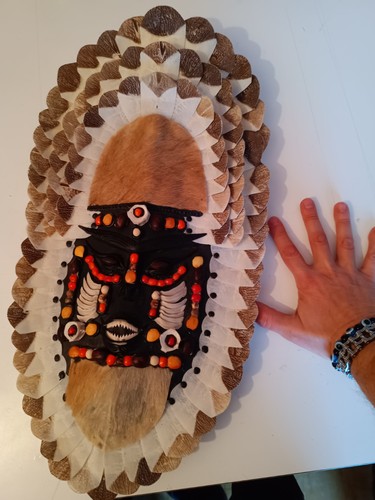 Maschera etnica amazzonia - maschera,