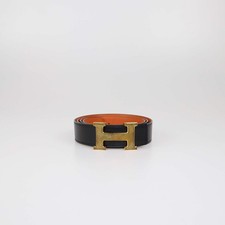 Hermes Black/Orange Box Calf