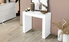 FRANCESCA TAVOLO CONSOLLE ALLUNGABILE L.46 P.90 H.78 COLORE BIANCO LACCATO LUCID