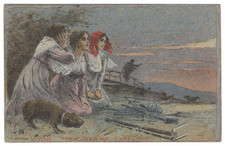 Basilio CASCELLA Scongiuro per l'Uragano Cartolina originale 5. Serie