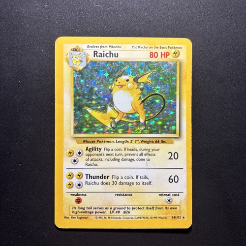 Pokémon tcg raichu - set, base