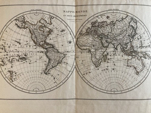 Antica cartolina 1820 monde - antica,