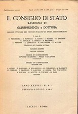 Il Consiglio di Stato -rassegna di Giurisprudenza e Dottrina Anno XXXV