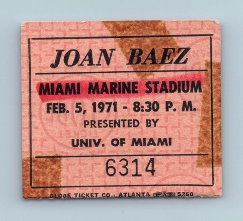 Biglietto joan baez - joan, 5