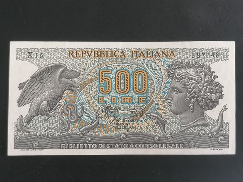 Banconota lire 500 aretusa - lire,