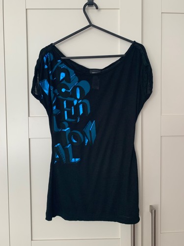 Top con logo miss sixty - miss, nero