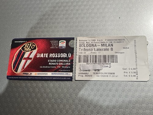 Bologna milan biglietto ticket - bologna-milan, biglietto/ticket
