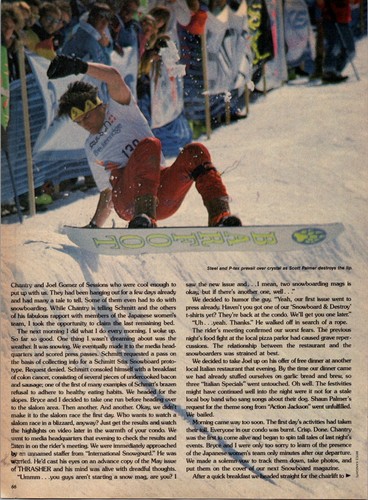 Snowboard scott palmer 1988 - snowboard,