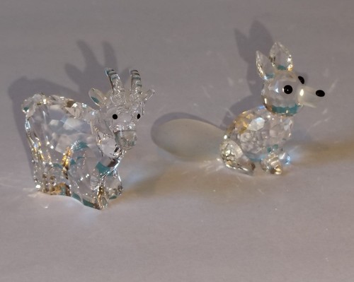 Coppia animali swarovski volpe - animali,