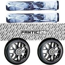 F26 Stunt Scooter Core Manopole 110mm Abec11 Ruote Griptape Ripetere Nero/Bianco