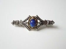 Metallo Spilla Bicolore Pietra